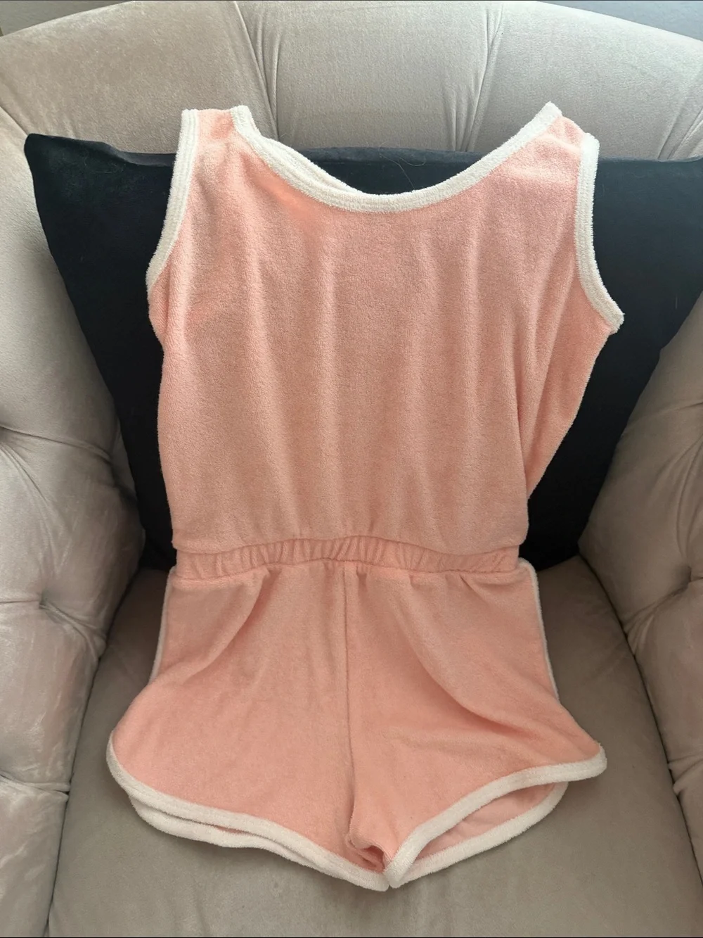 Cat & Jack Pink Terry Romper One-Piece